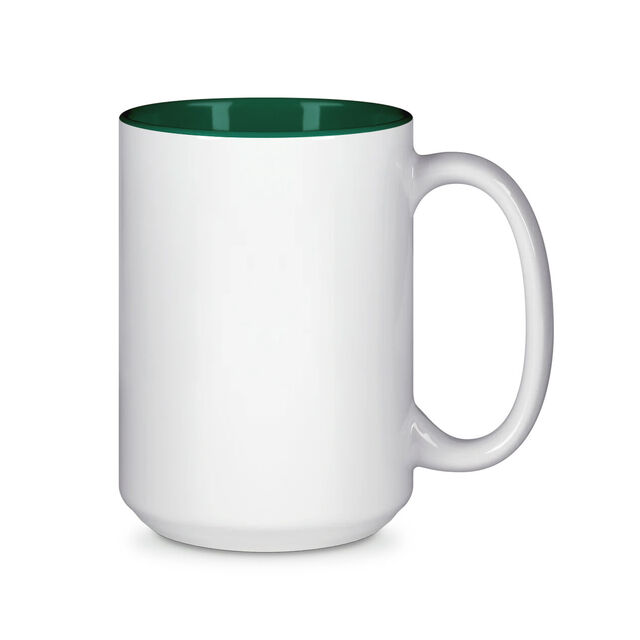 15oz Durham Mug - Inner Coloured - Dark Green