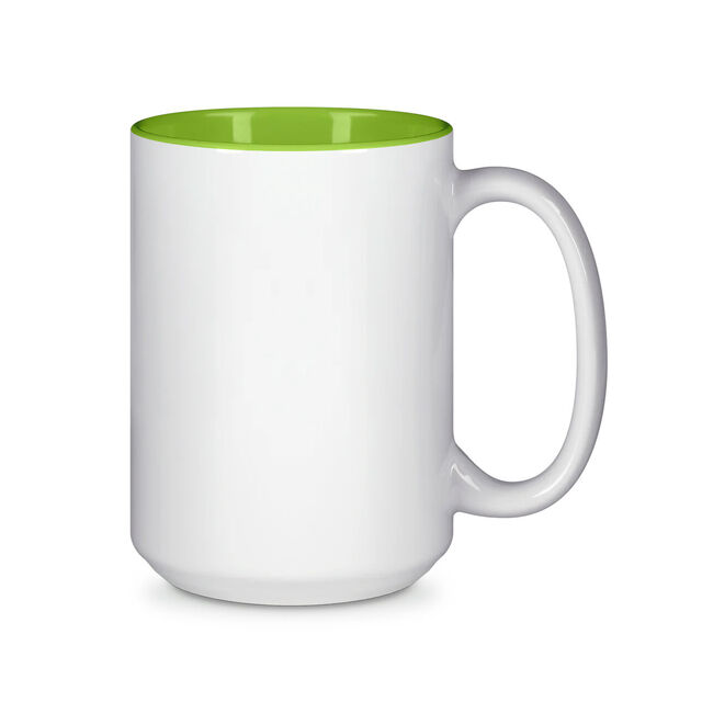 15oz Durham Mug - Inner Coloured - Light Green