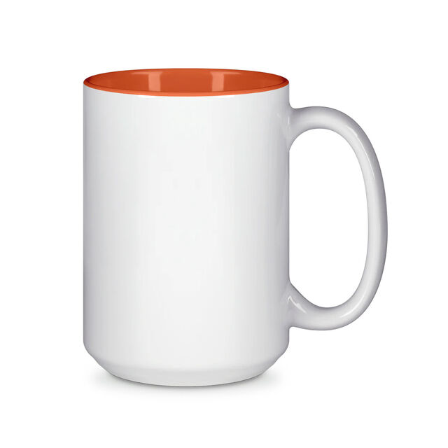 15oz Durham Mug - Inner Coloured - Orange
