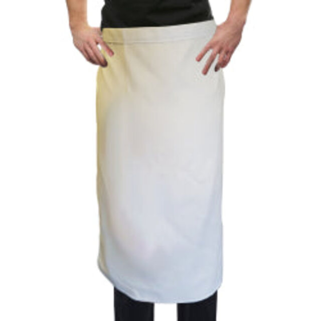 Adult Bistro Apron - White - No Pockets