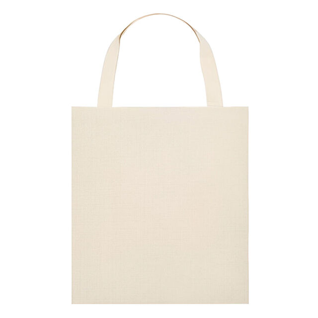 Canvas Cream Tote Bag with Short Handles