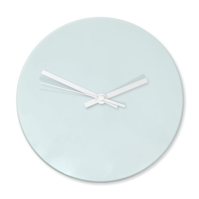 Glass Round Wall Clock - 30cm