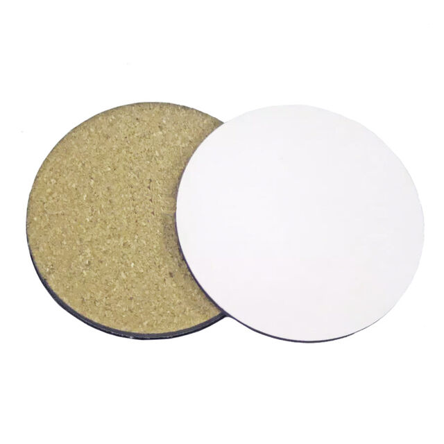 MDF Round Coaster with Cork Base