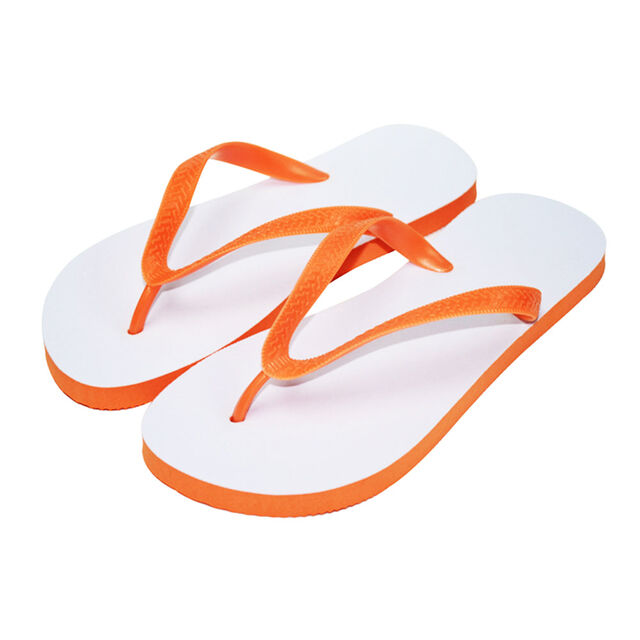 Children Flip Flops with Orange Straps - Small