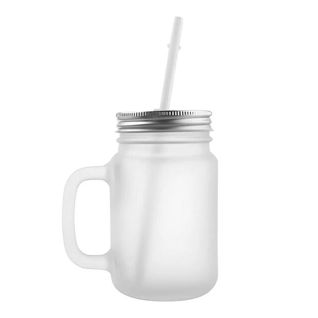 400ml Mason Jar - Frosted Glass