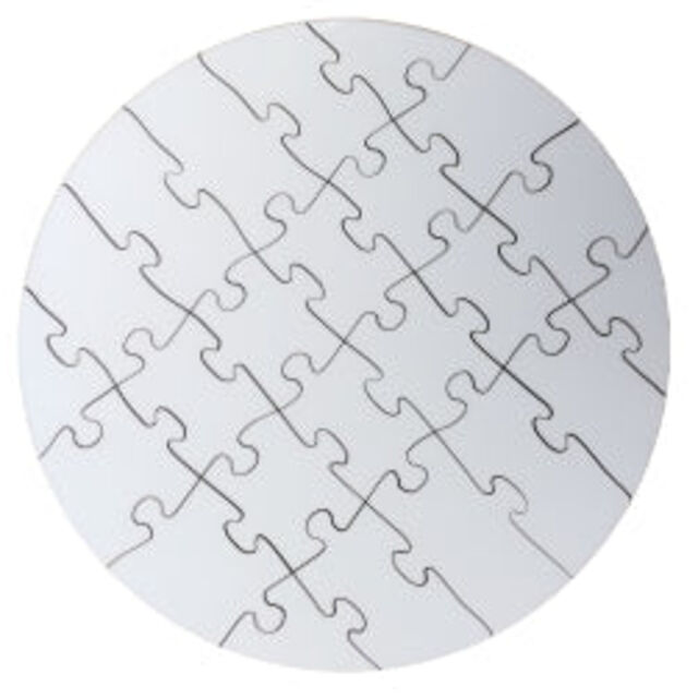 Jigsaw Puzzles - MDF - Round - 24pcs