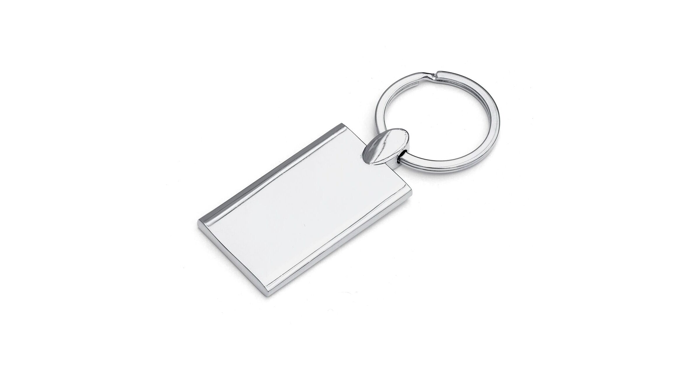 Engraved Metal Rectangle Keyring
