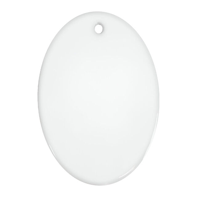 Hanging Ceramic Ornament - Oval