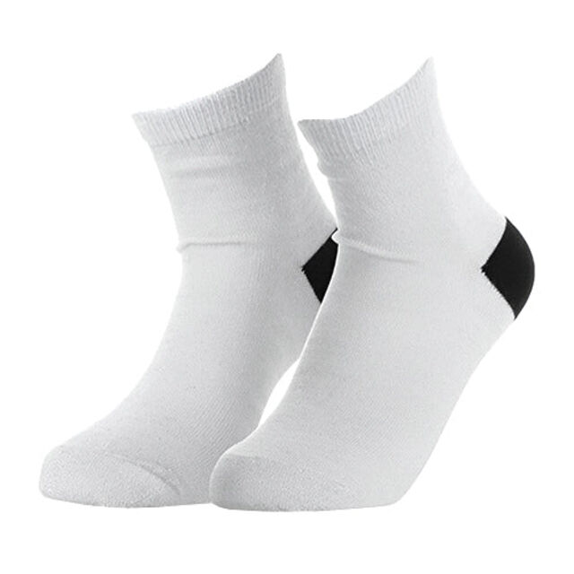 Childrens Socks - Black Heel/White Toe - Small
