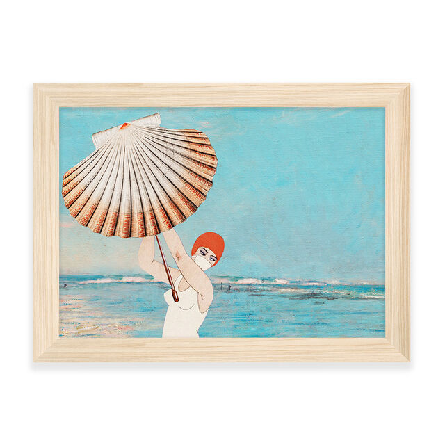 Custom Landscape A4 Wall Print - Natural Frame